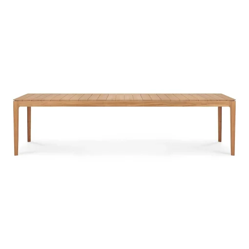 Bok Solid Teak Outdoor Dining Table, 118"