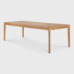 Bok Solid Teak Outdoor Dining Table, 98"