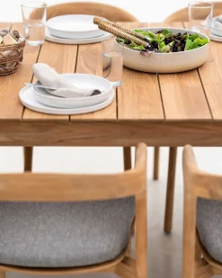 Bok Solid Teak Outdoor Dining Table, 98