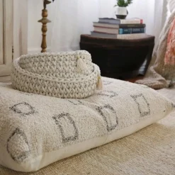 Bowie Big Pillow, Ivory & Grey^Be Home Flash Sale