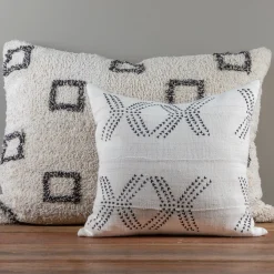 Bowie Big Pillow, Ivory & Grey^Be Home Flash Sale