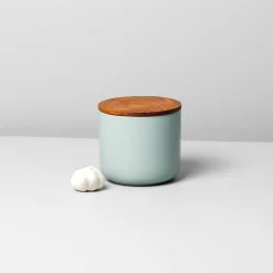 Brampton Stoneware Canister Set of 3, Seaglass