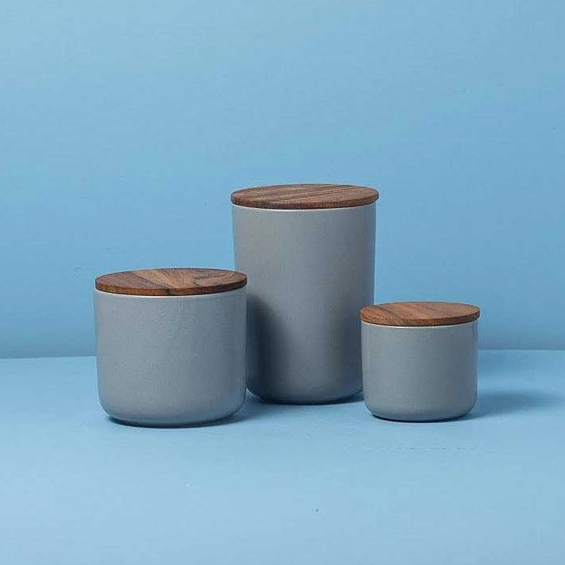 Brampton Stoneware Canister Set of 3, Storm