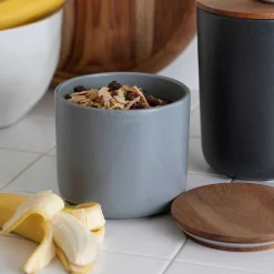 Brampton Stoneware Canister Set of 3, Storm