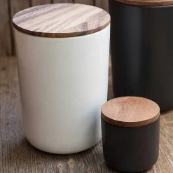 Brampton Stoneware Extra Large Canister, White