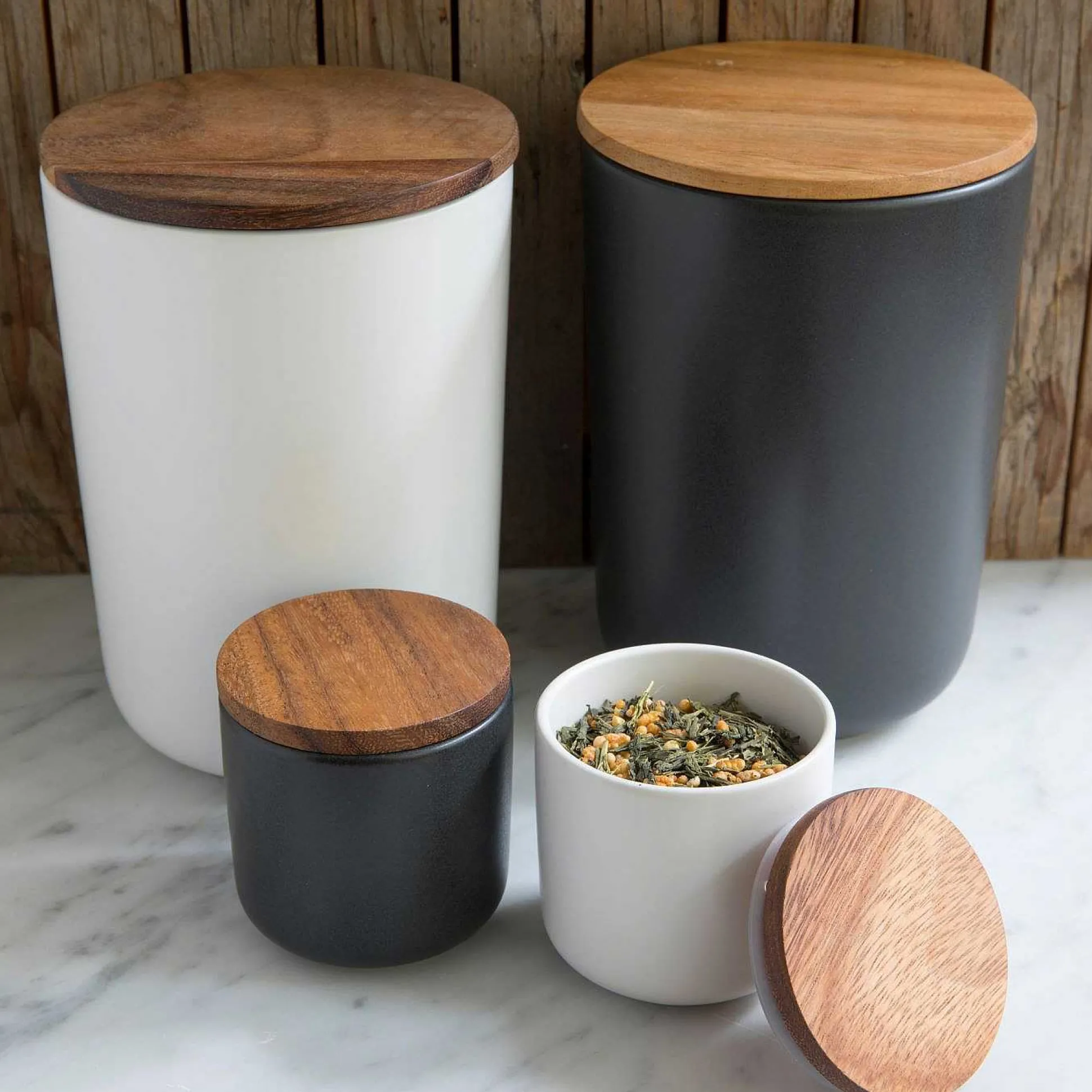 Brampton Stoneware Extra Large Canister, White