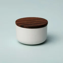 Brampton Stoneware Extra Small Canister, White