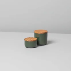 Brampton Stoneware Extra Small Canister, Forest Green