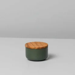 Brampton Stoneware Extra Small Canister, Forest Green