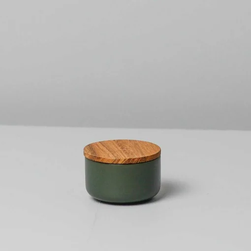 Brampton Stoneware Extra Small Canister, Forest Green