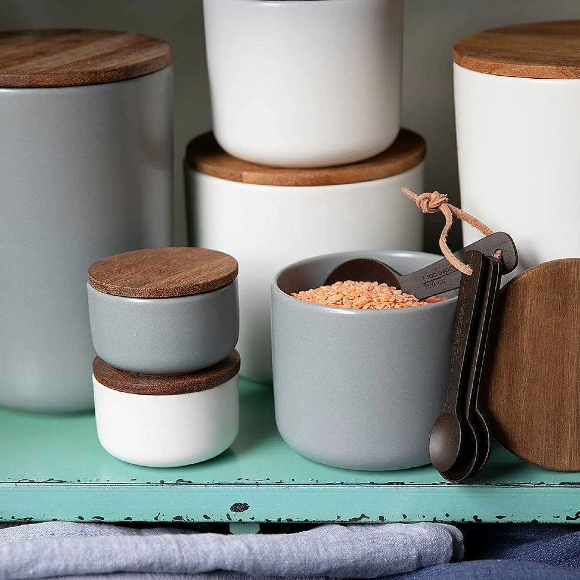 Brampton Stoneware Extra Large Canister, Storm