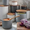 Brampton Stoneware Medium Canister, Storm