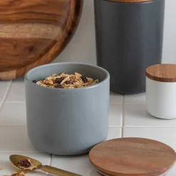 Brampton Stoneware Medium Canister, Storm