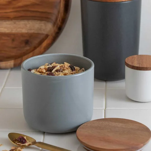 Brampton Stoneware Medium Canister, Storm