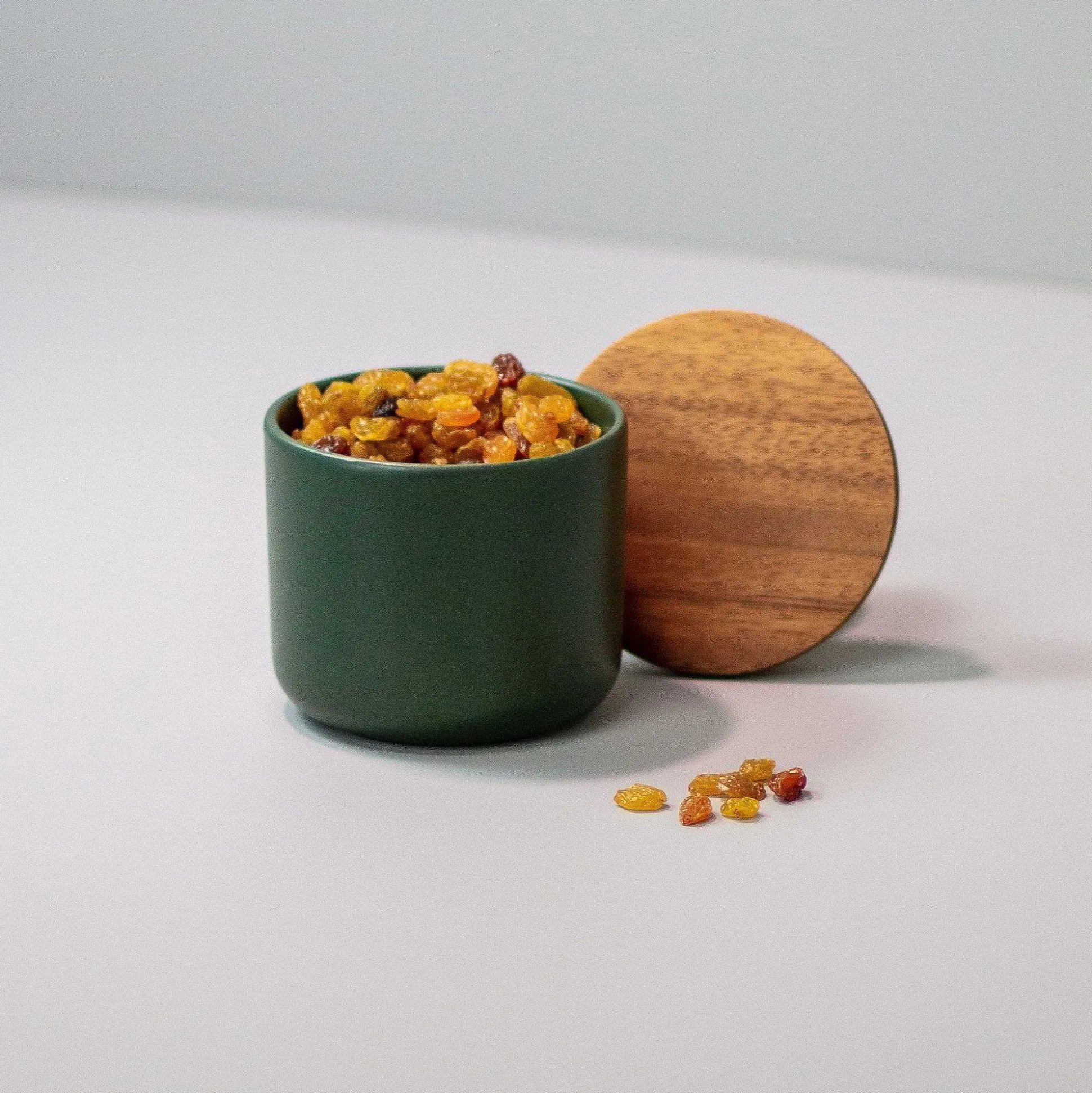 Brampton Stoneware Medium Canister, Forest Green