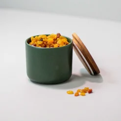 Brampton Stoneware Medium Canister, Forest Green