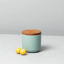Brampton Stoneware Small Canister, Seaglass