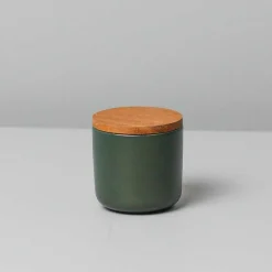 Brampton Stoneware Small Canister, Forest Green
