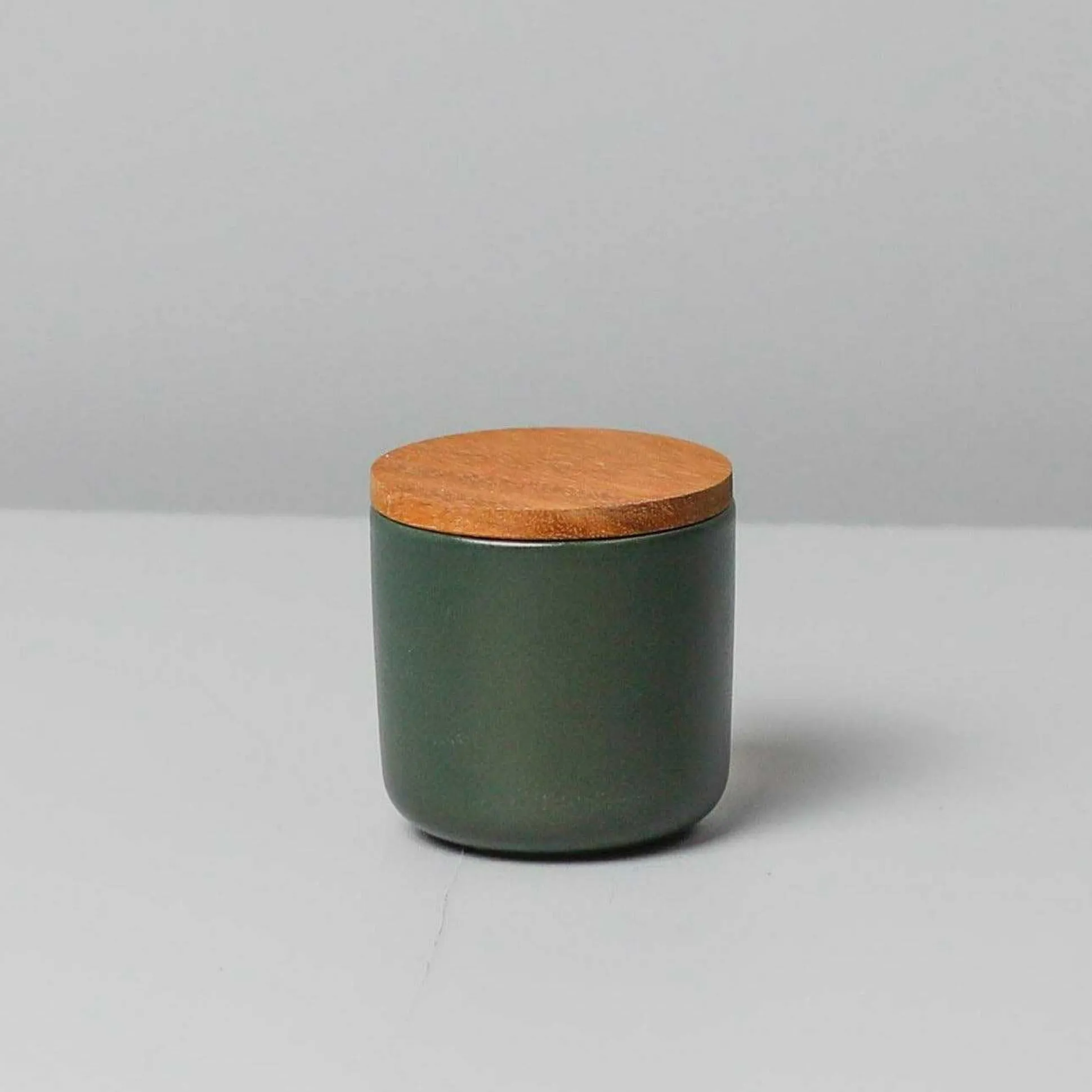Brampton Stoneware Small Canister, Forest Green