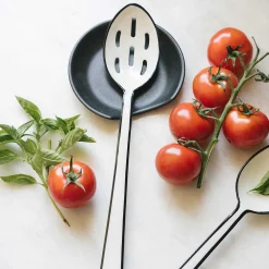 Brampton Stoneware Spoon Rest, Black