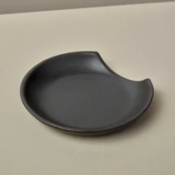 Brampton Stoneware Spoon Rest, Black