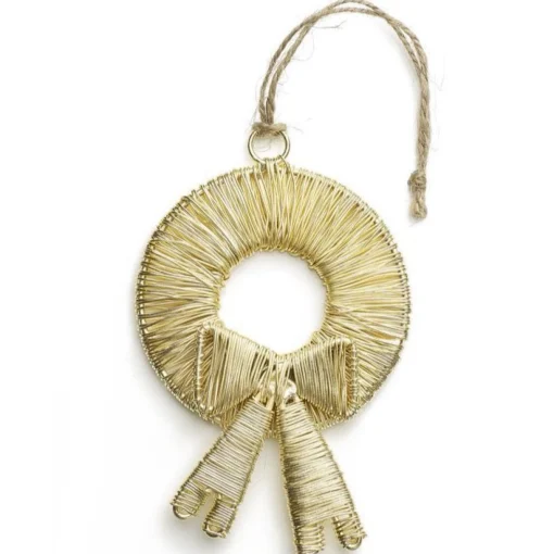 Brass Wire Wreath Ornament^Be Home Clearance