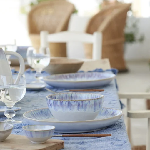Brisa Dinner Plate, Ria Blue, Set of 6^Be Home Best