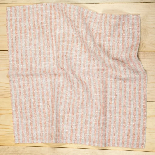 Brittany Napkin, Brick and Natural, Set of 4^Be Home New