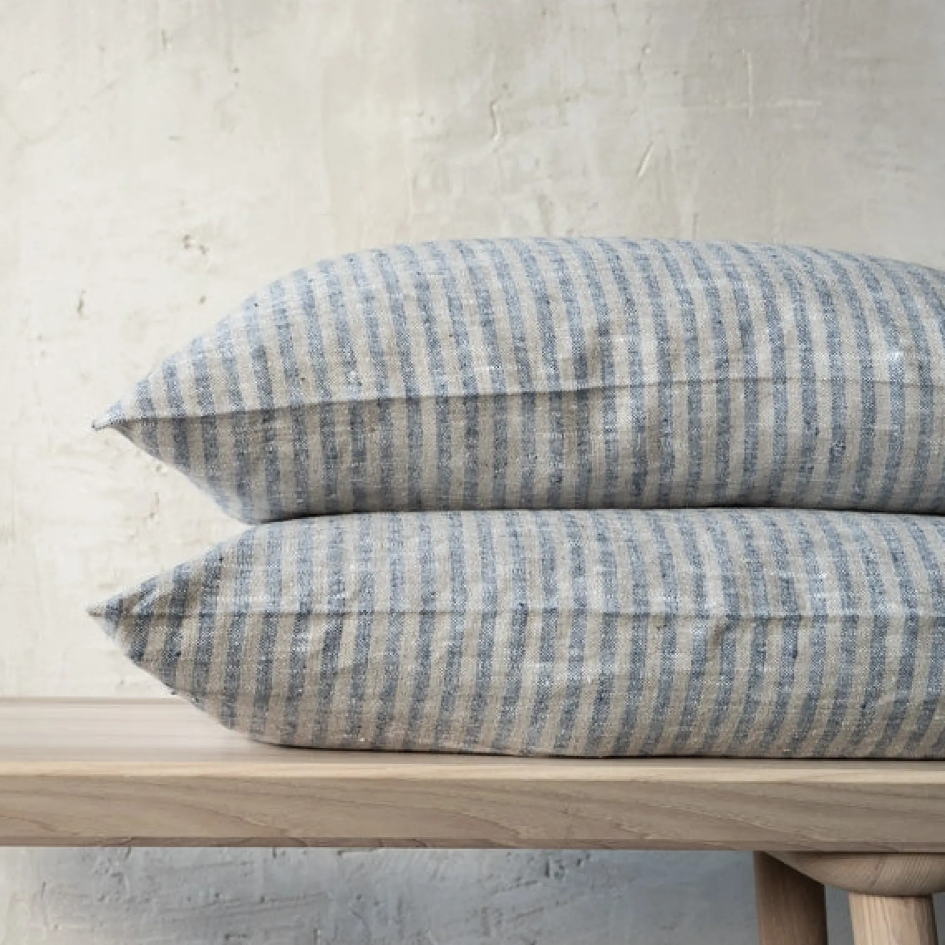 Brittany Rectangular Pillow, Indigo and Natural^Be Home Hot