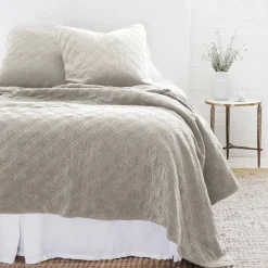 Brussels King Coverlet, Taupe^Be Home New
