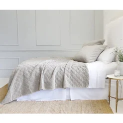 Brussels King Coverlet, Taupe^Be Home New