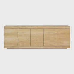 Burger Oak Sideboard, 5 Doors, 3 Drawers