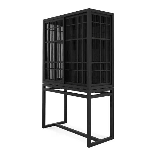 Burung Black Oak Cabinet