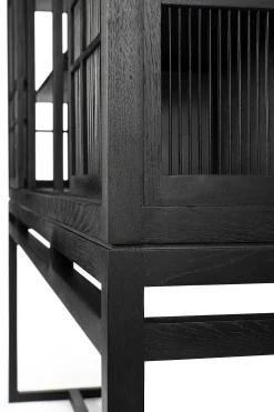 Burung Black Oak Cabinet