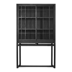 Burung Black Oak Cabinet