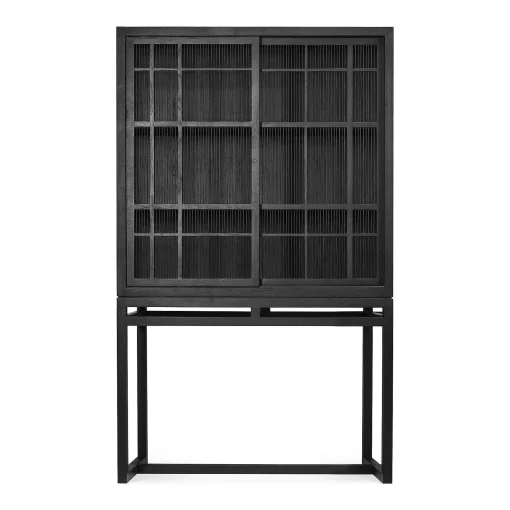 Burung Black Oak Cabinet
