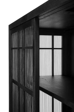 Burung Black Oak Cabinet
