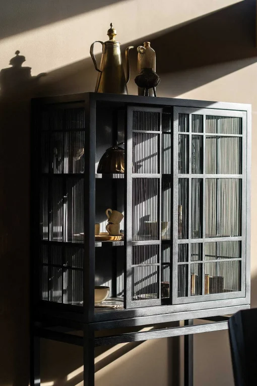 Burung Black Oak Cabinet