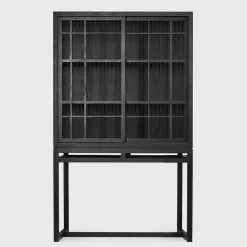 Burung Black Oak Cabinet