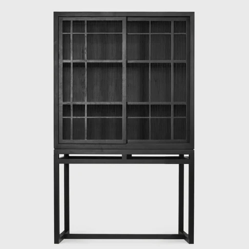 Burung Black Oak Cabinet