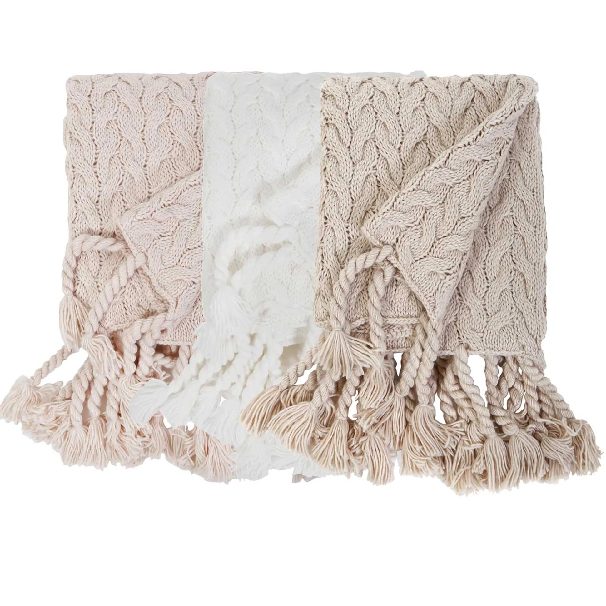 Capistrano Throw, Winter White^Be Home Shop