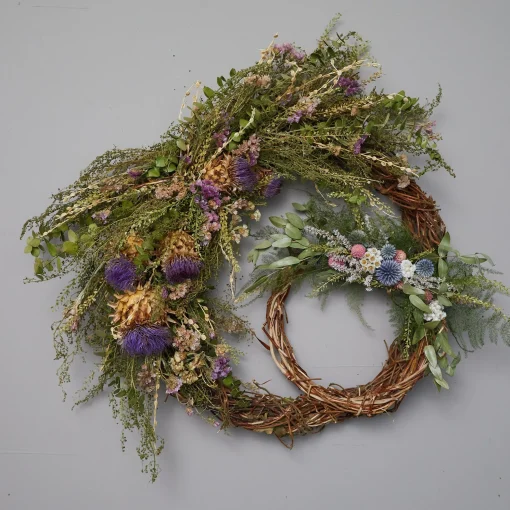 Cardoon and Eucalyptus Wreath^Be Home Flash Sale