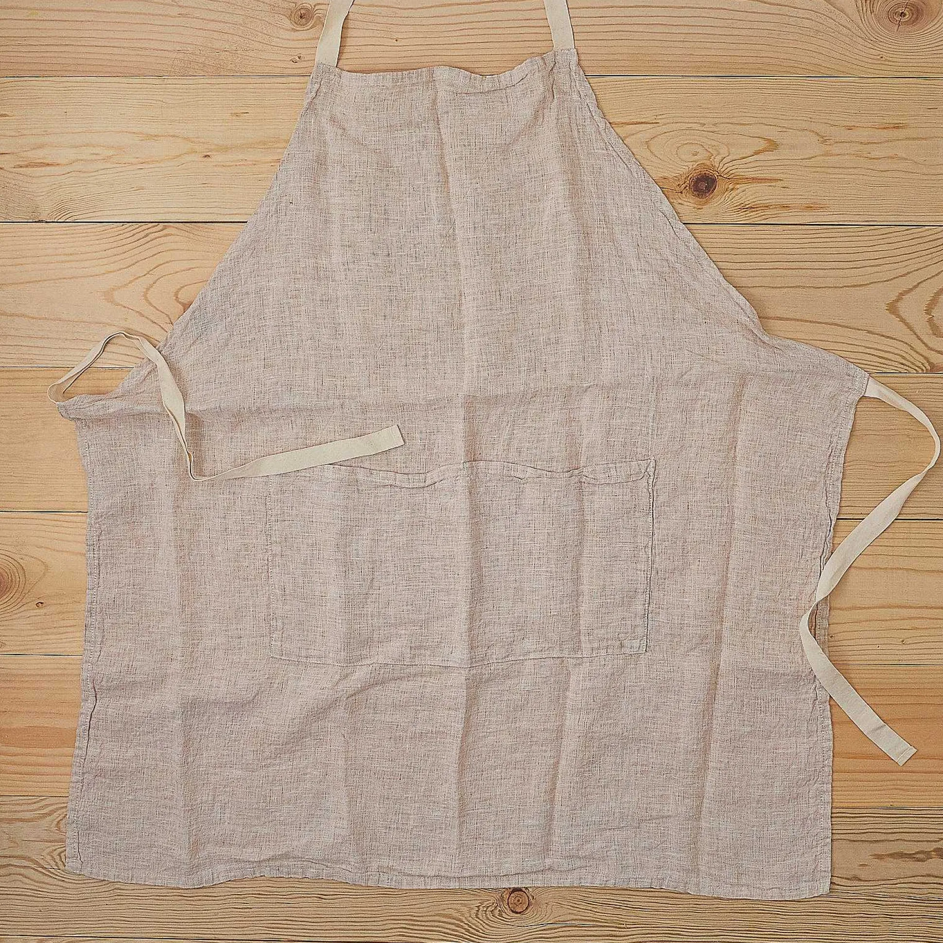 Carmela Kitchen Apron, Beige