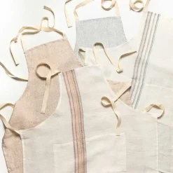 Carmela Kitchen Apron, Light Blue