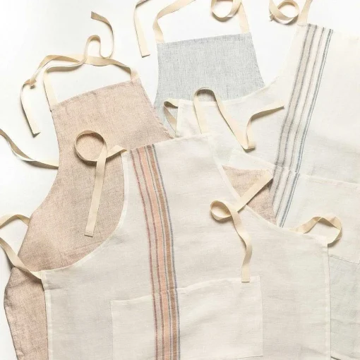 Carmela Kitchen Apron, Light Blue