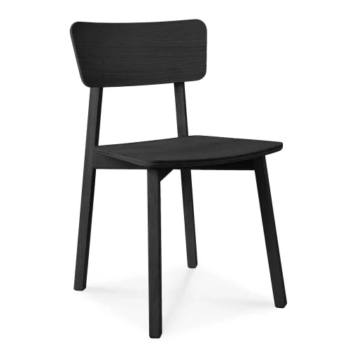 Casale Dining Chair, Black Oak