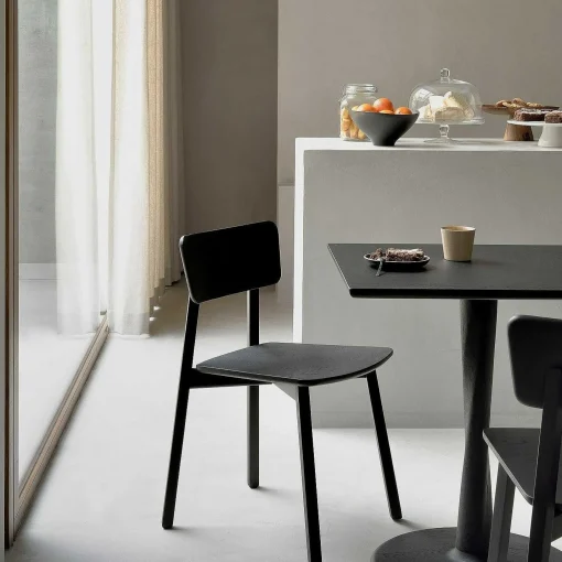 Casale Dining Chair, Black Oak