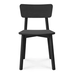 Casale Dining Chair, Black Oak