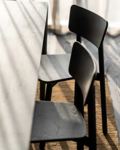 Casale Dining Chair, Black Oak