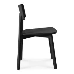 Casale Dining Chair, Black Oak